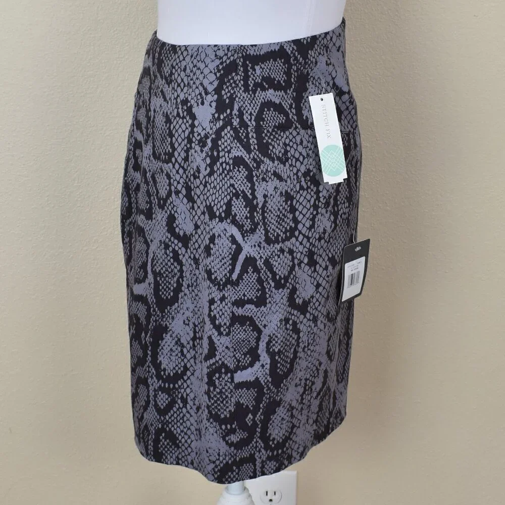 Stitch Fix Lysse Charity Pencil Skirt Snake Print NEW - S